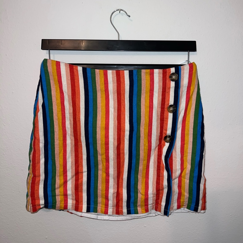 Rainbow skirt crop top set